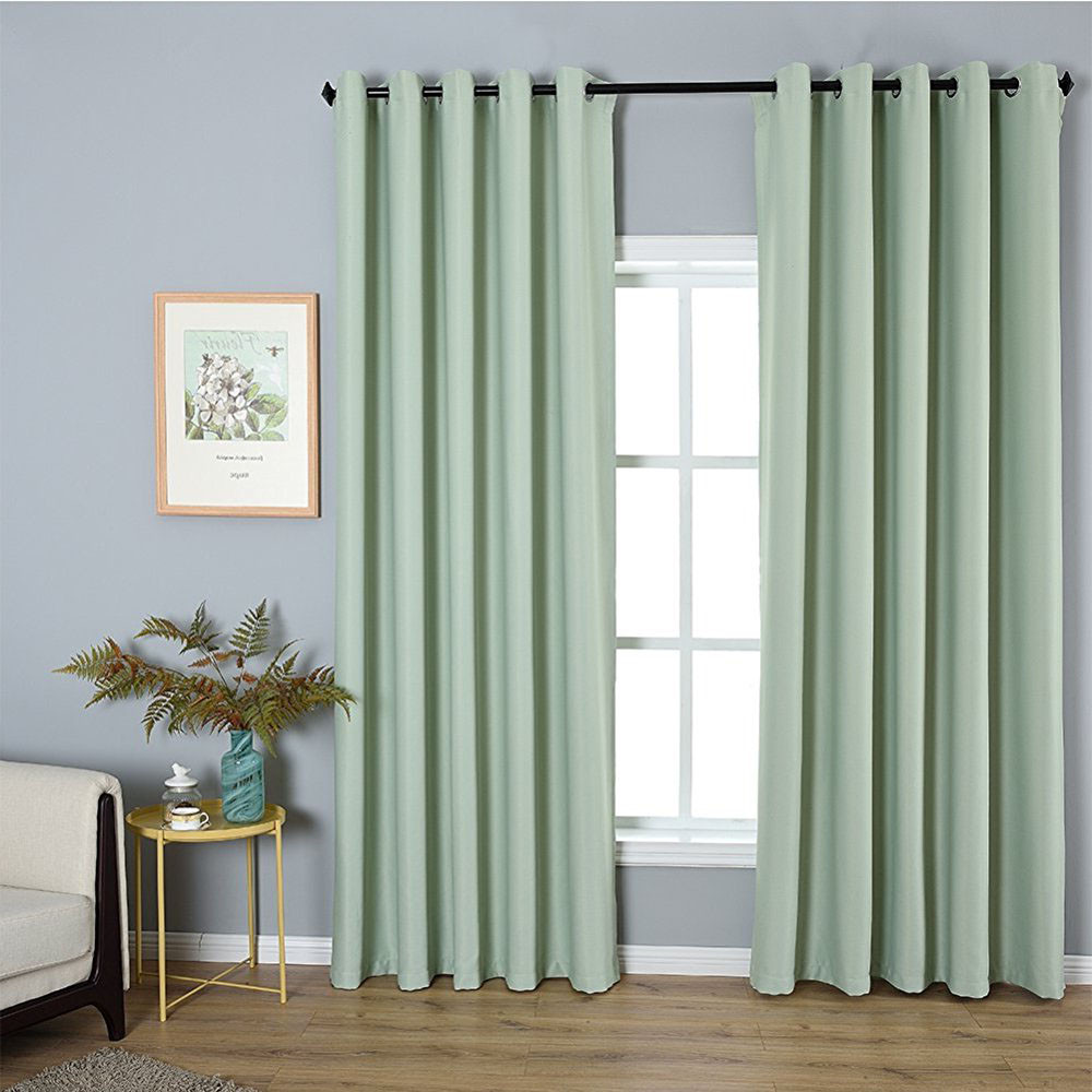 Green Living Room Curtains
 Mint Green Simple Minimalist Scandinavian Style Window