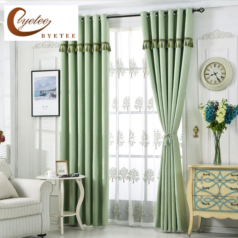 Green Living Room Curtains
 byetee Modern Living Room Curtain For the Bedroom Green