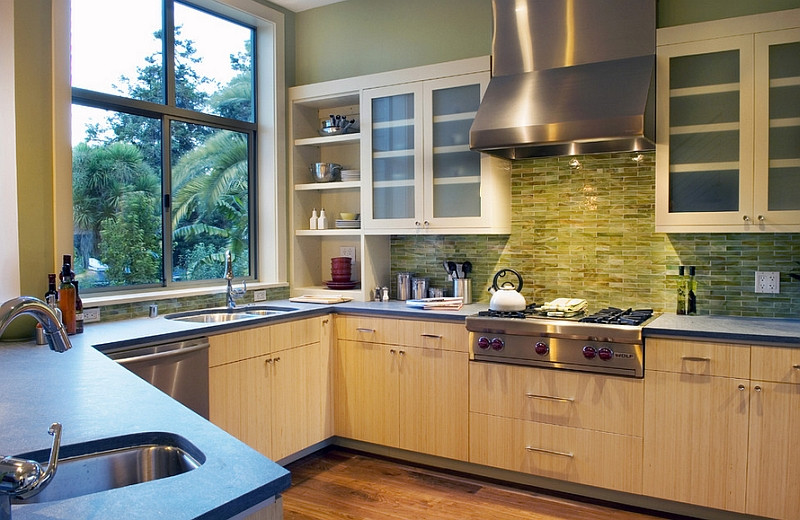 Green Tile Backsplash Kitchen
 Kitchen Backsplash Ideas A Splattering The Most