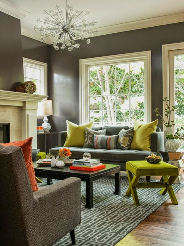 Grey Color Living Room
 20 fortable living room color schemes and paint color ideas