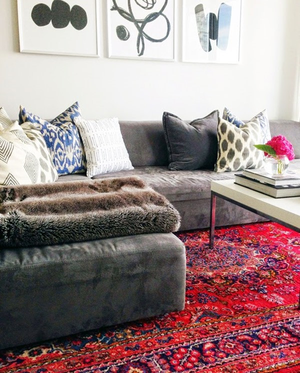 Grey Living Room Rug
 Decorating with Oriental & Persian Rugs Emily A Clark
