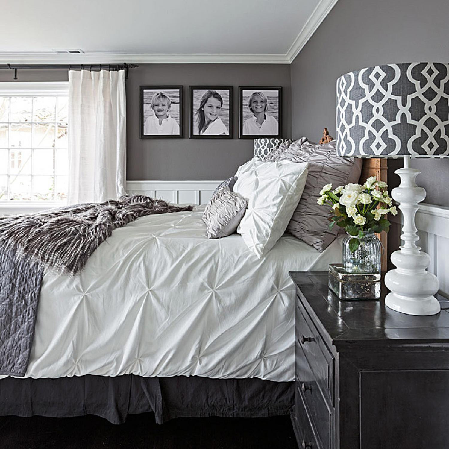 Grey Wall Bedroom Ideas
 Gorgeous Gray and White Bedrooms
