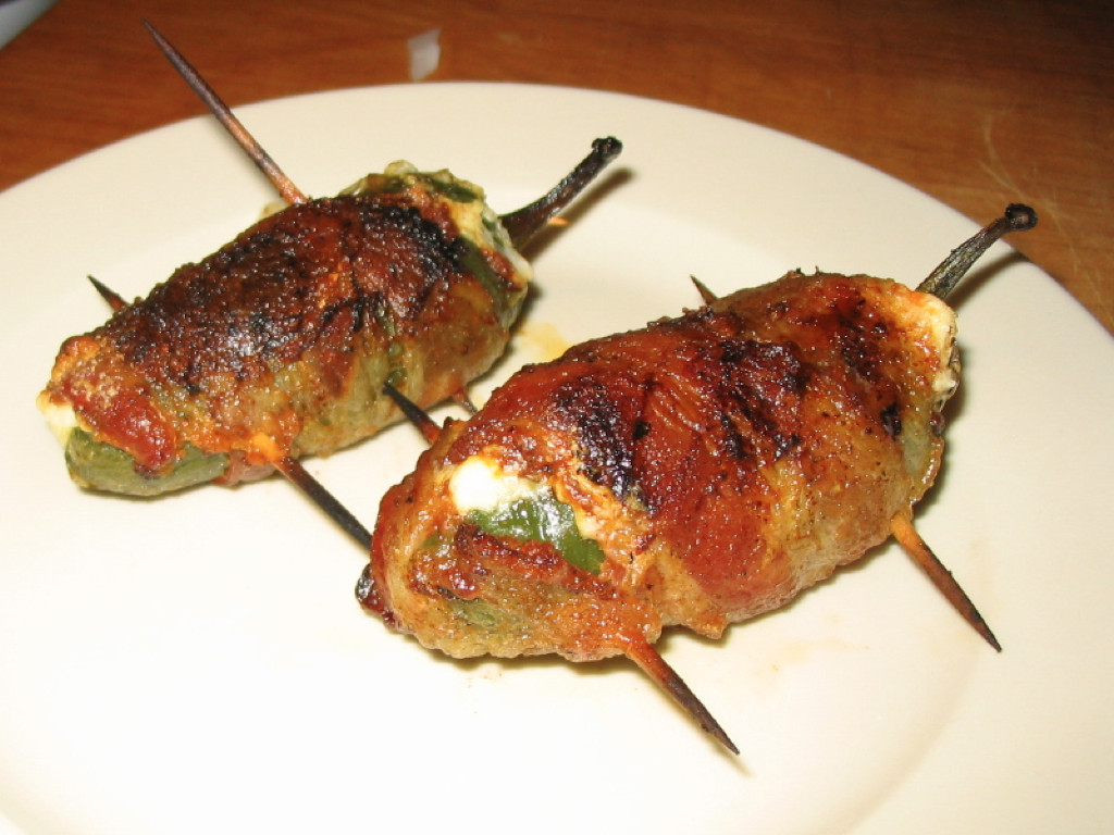 Grilled Bacon Wrapped Jalapeno Poppers
 Chorizo Stuffed Bacon Wrapped Grilled Jalapenos