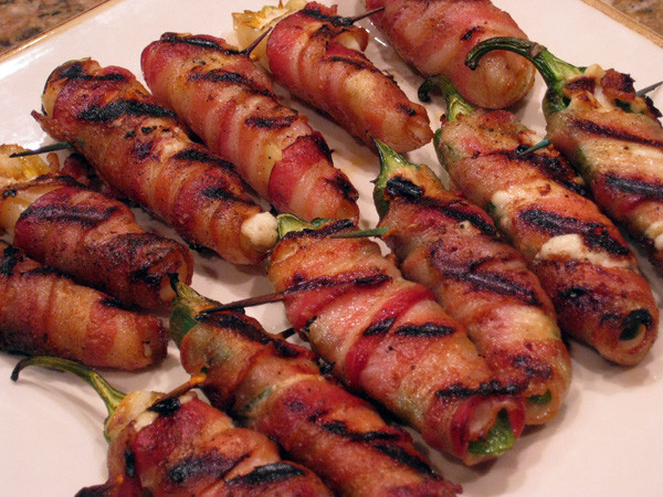 Grilled Bacon Wrapped Jalapeno Poppers
 How to make bacon wrapped shrimp stuffed Jalapeno poppers