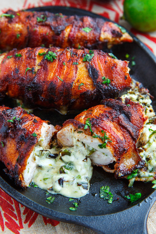 Grilled Bacon Wrapped Jalapeno Poppers
 Bacon Wrapped Jalapeno Popper Stuffed Chicken Recipe on