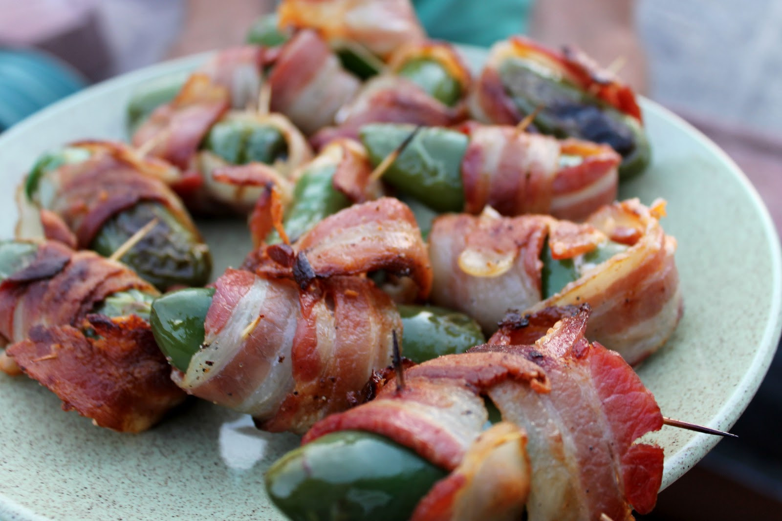 Grilled Bacon Wrapped Jalapeno Poppers
 colleenchopaholic Grilled Bacon Wrapped Jalapeno Poppers