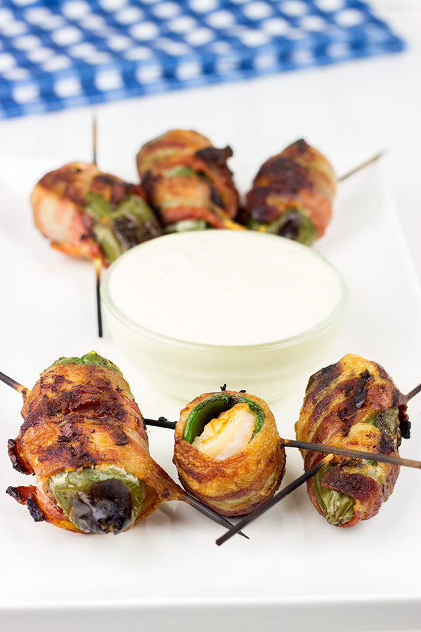 Grilled Bacon Wrapped Jalapeno Poppers
 Grilled Jalapeño Poppers