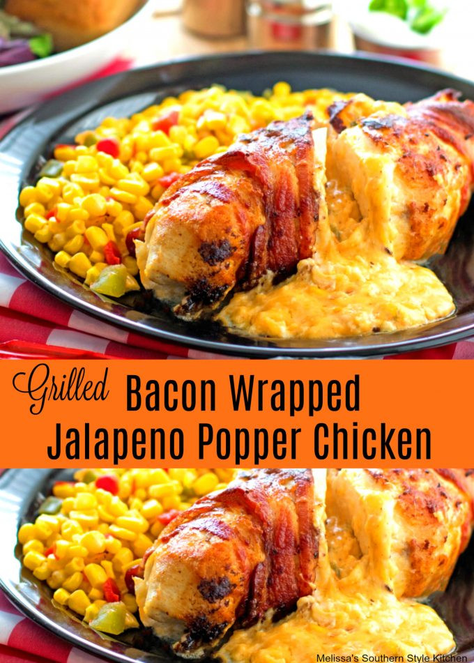 Grilled Bacon Wrapped Jalapeno Poppers
 Grilled Bacon Wrapped Jalapeno Popper Chicken