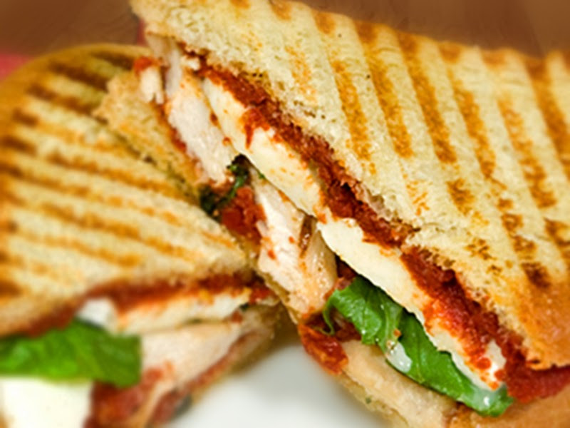 Grilled Chicken Panini Recipes
 grilled chicken panini with sundried tomato sauce