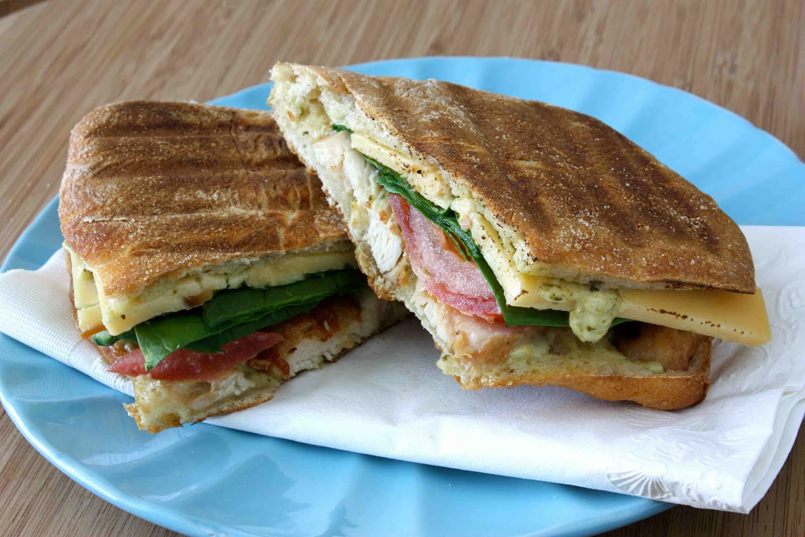 Grilled Chicken Panini Recipes
 Grilled Chicken Bacon & Smoked Gouda Panini with Pesto