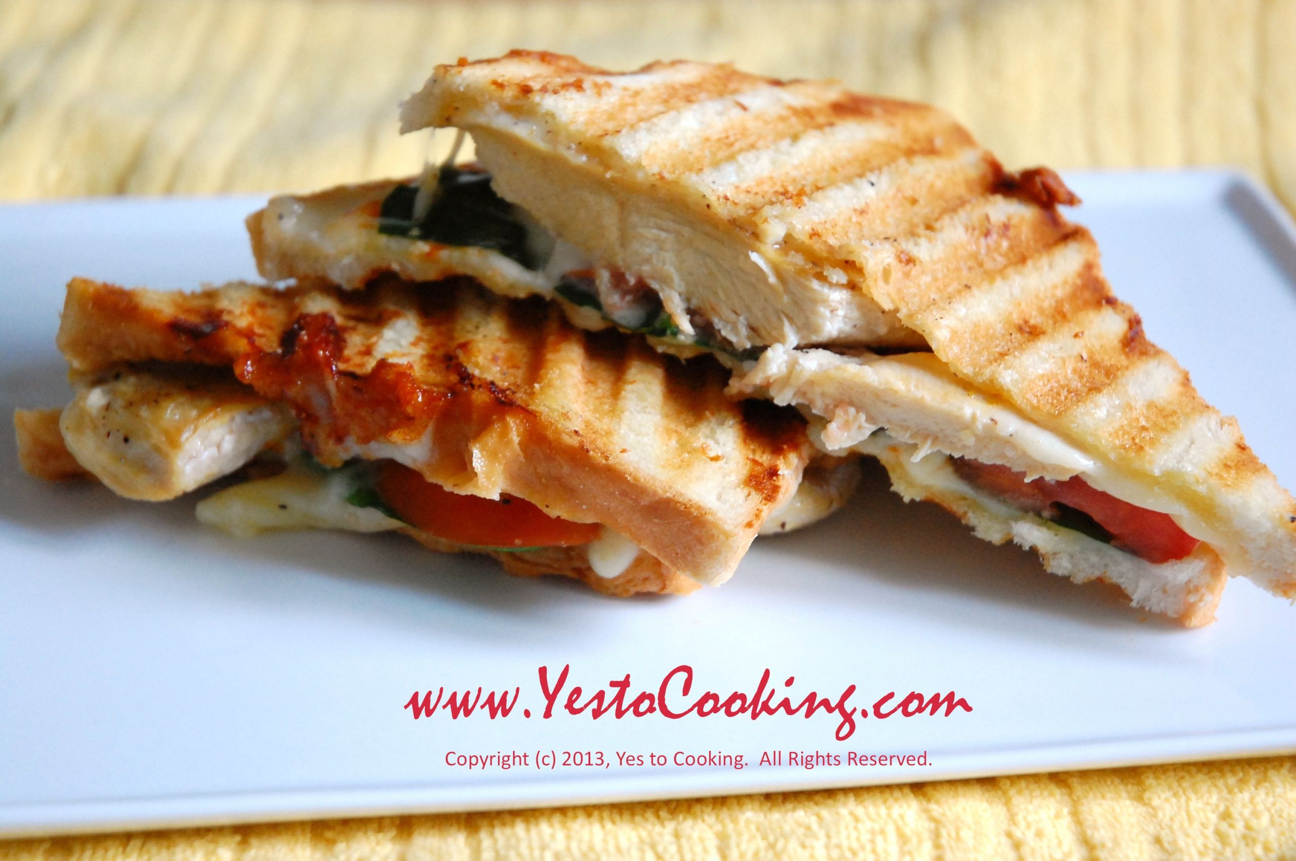 Grilled Chicken Panini Recipes
 Grilled Chicken Panini with Muenster Cheese