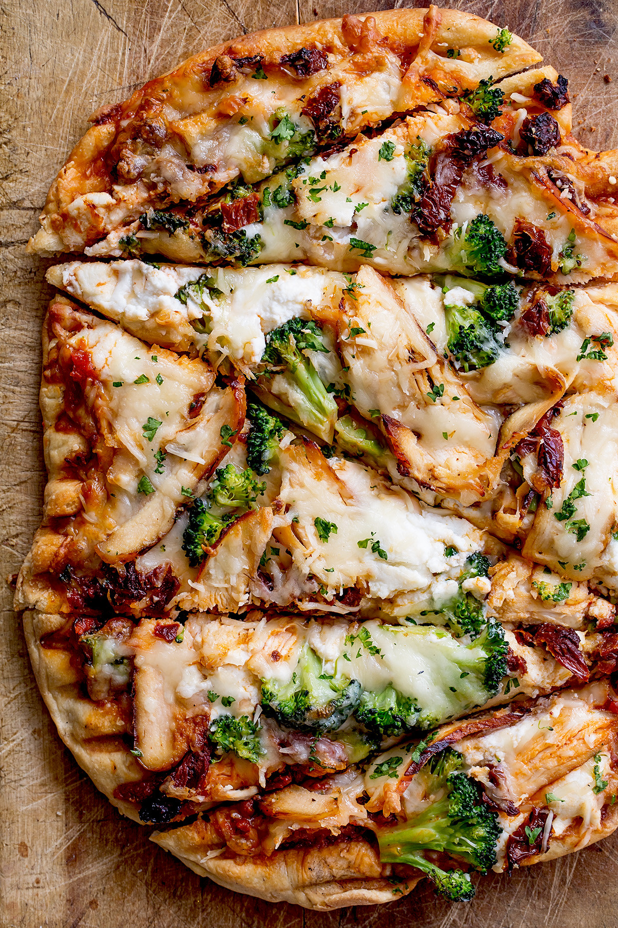 Grilled Chicken Pizza
 Chicken and Broccoli Grilled Pizza