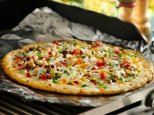 Grilled Chicken Pizza
 Grilled Chicken n’ Bacon Ranch Pizza Recipe