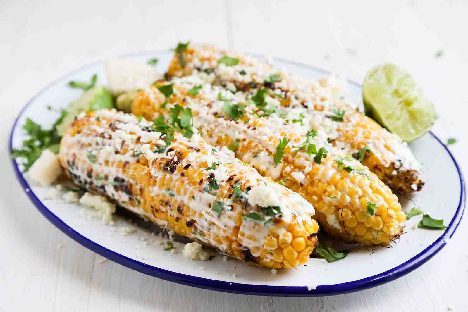 Grilled Mexican Street Corn
 Grilled Mexican Street Corn Elotes Recipe