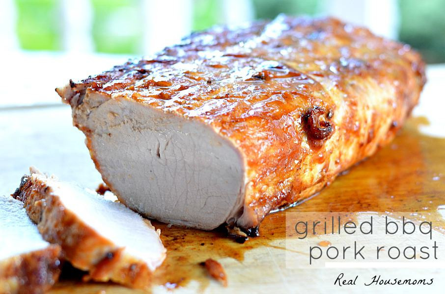 Grilled Pork Loin Roast Recipes
 Grilled BBQ Pork Roast ⋆ Real Housemoms