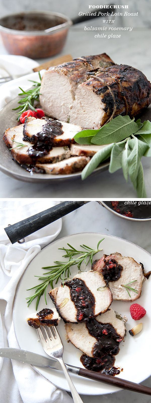 Grilled Pork Loin Roast Recipes
 Grilled Pork Loin Roast with Balsamic and Raspberry Chili