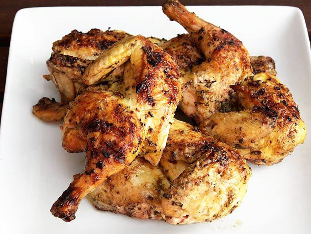 Grilling Cornish Hens
 Grilled Cornish Hens with Lemon and Rosemary Recipe