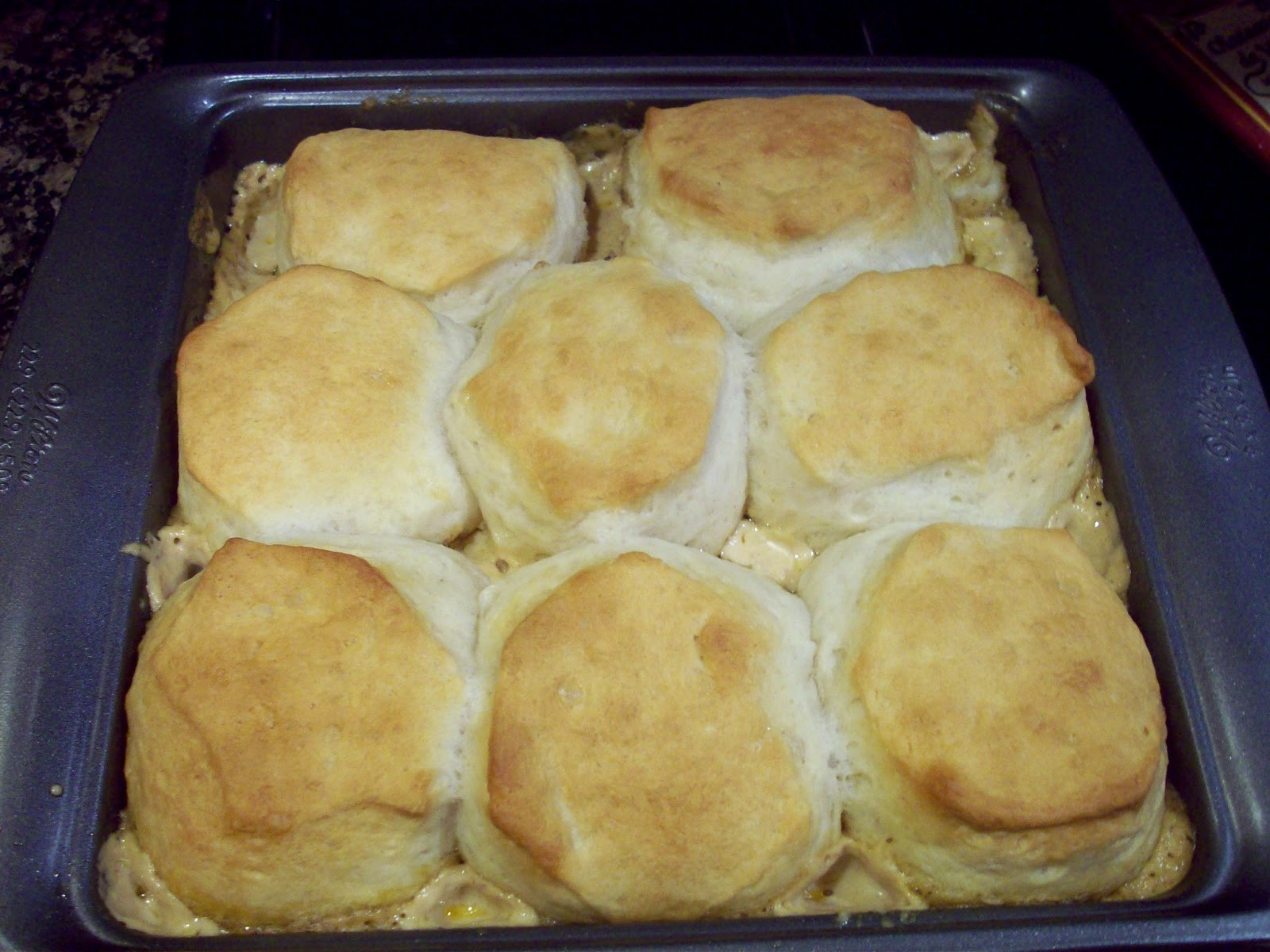 Ground Beef And Biscuits
 Spaghetti and Gravy Biscuit Topped Ground Beef Casserole