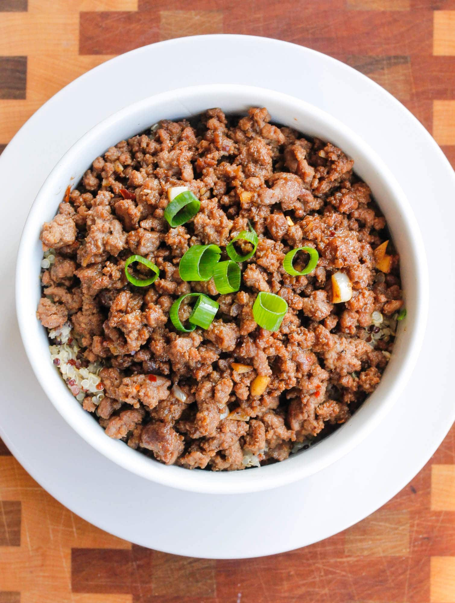 Ground Beef And Quinoa
 15 Minute Quinoa and Korean Beef Bowl Smile Sandwich