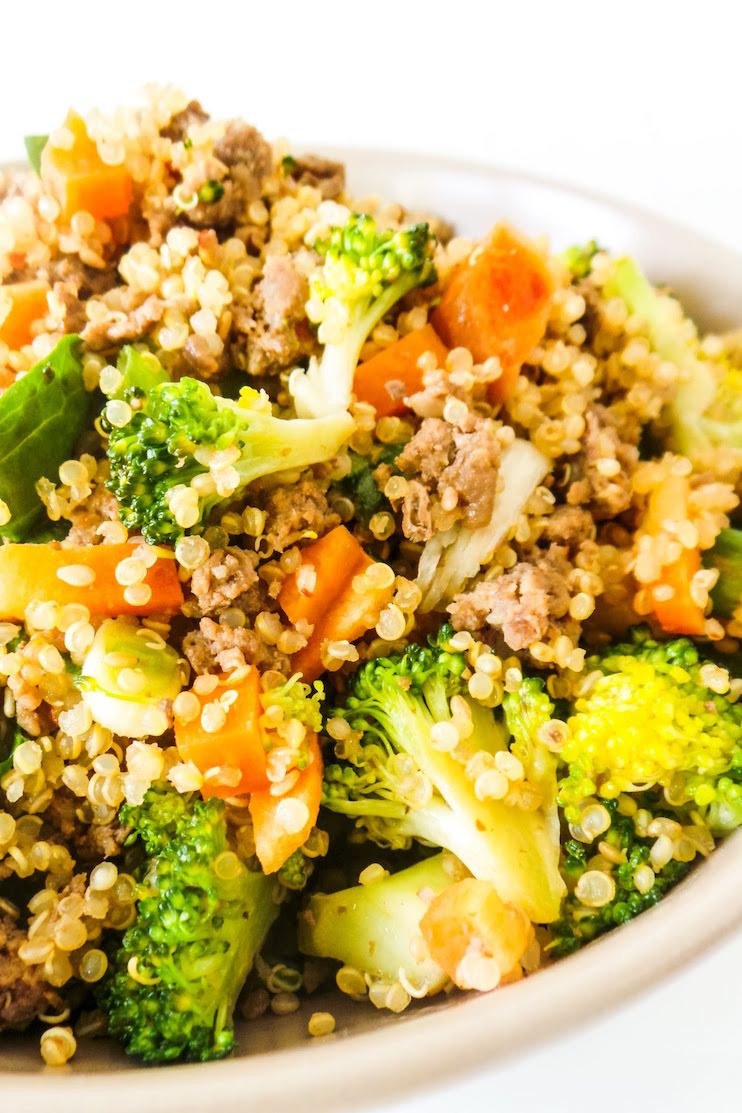 Ground Beef And Quinoa
 Healthy Ground Beef And Broccoli Fried Quinoa Recipe Her