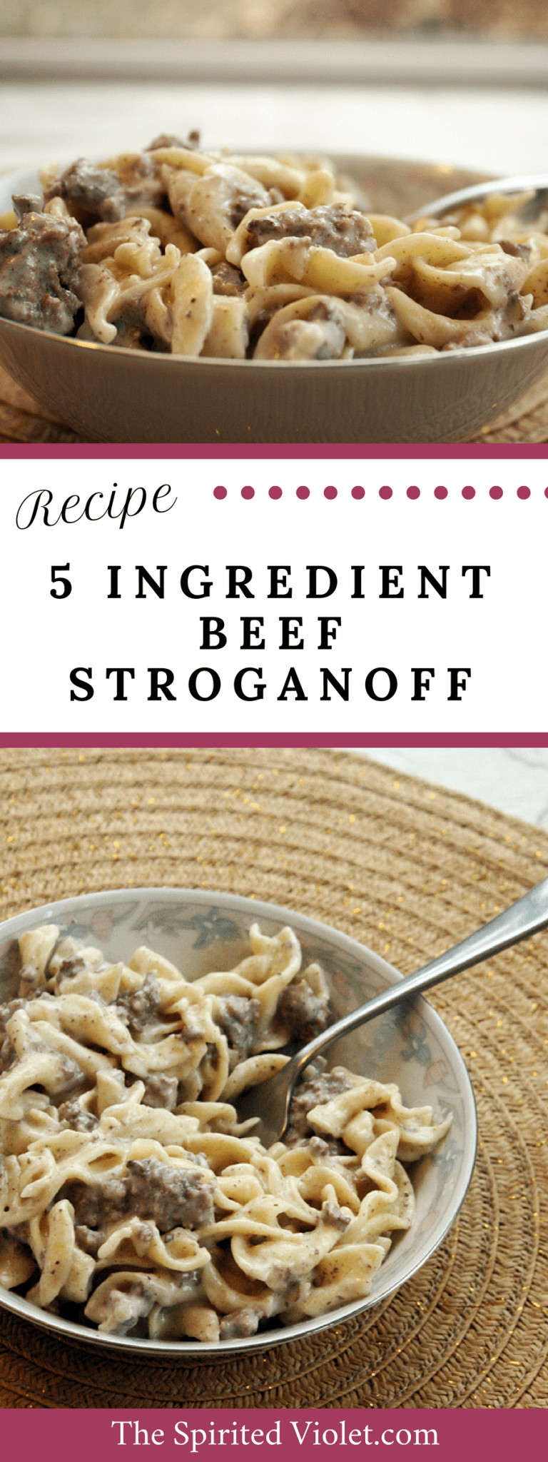 Ground Beef Stroganoff Without Mushrooms
 5 Ingre nt Beef Stroganoff Recipe Food