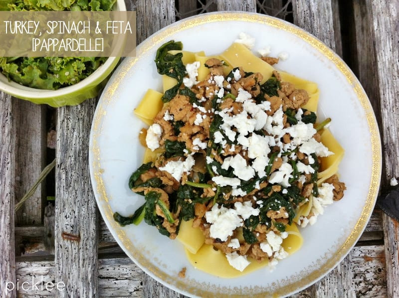 Ground Turkey And Spinach Recipes
 Turkey Spinach & Feta Pappardelle [recipe] Picklee