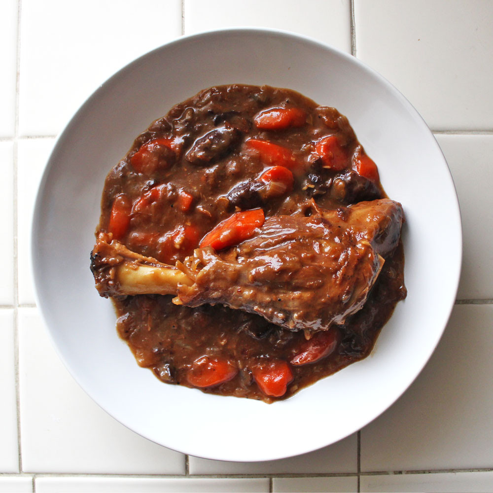 Guinness Lamb Stew
 Chomping Board Braised Guinness Lamb Shank Stew