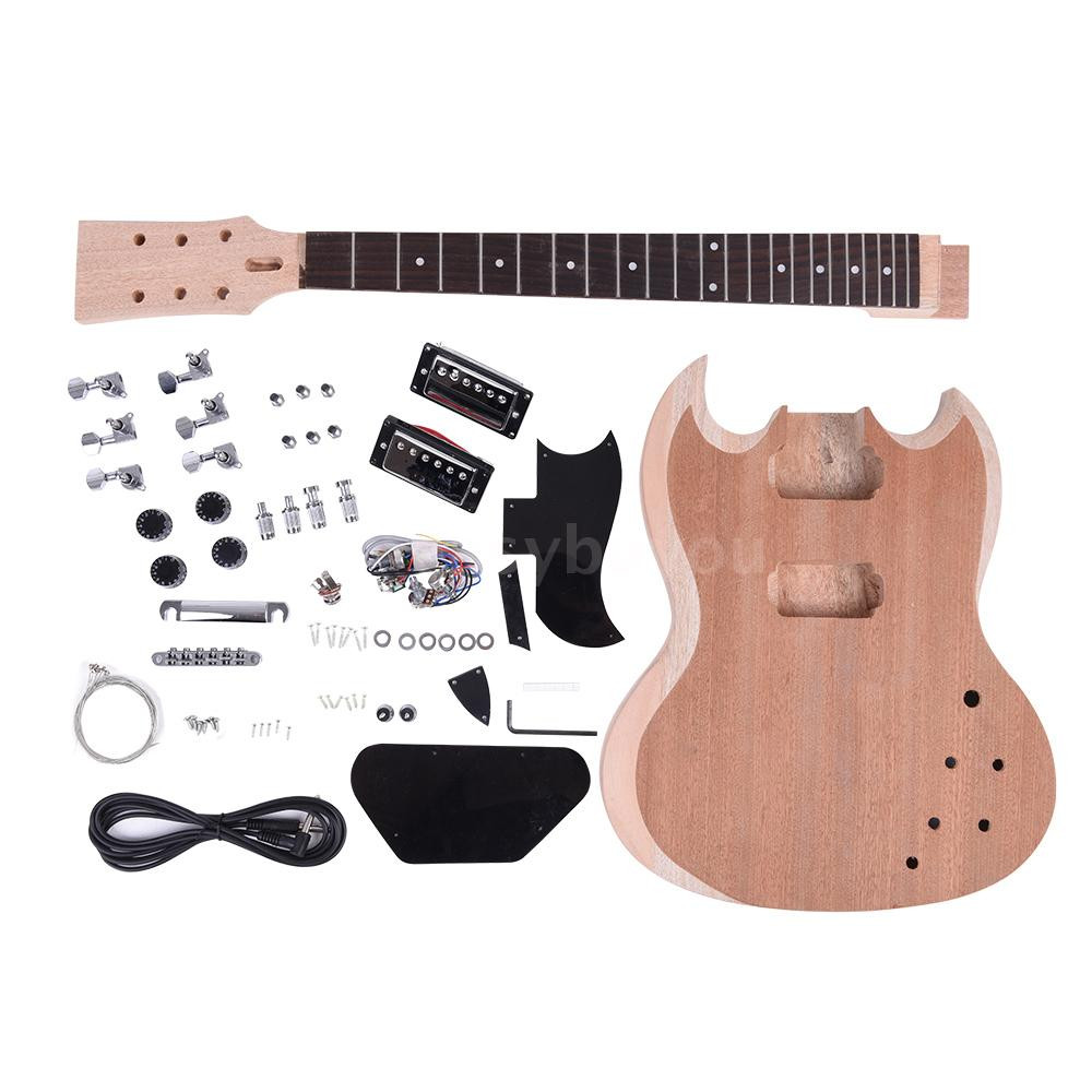 Guitar Kit DIY
 Unfinished DIY Electric Guitar Kit Mahogany Body Neck