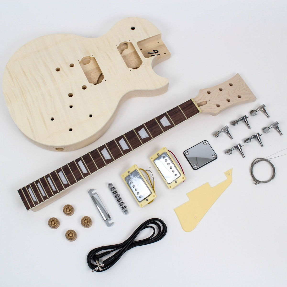 Guitar Kit DIY
 Les Paul Style Guitar Kit Flame Maple DIY Guitars