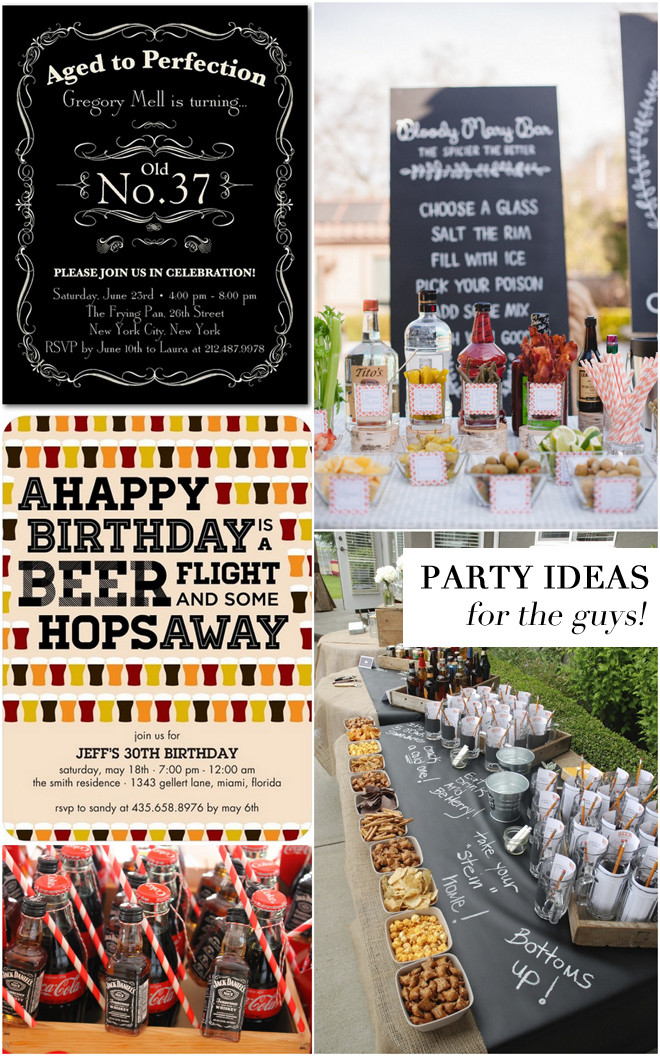 Guys Birthday Party Ideas
 Adult Birthday Party Ideas for the Guys