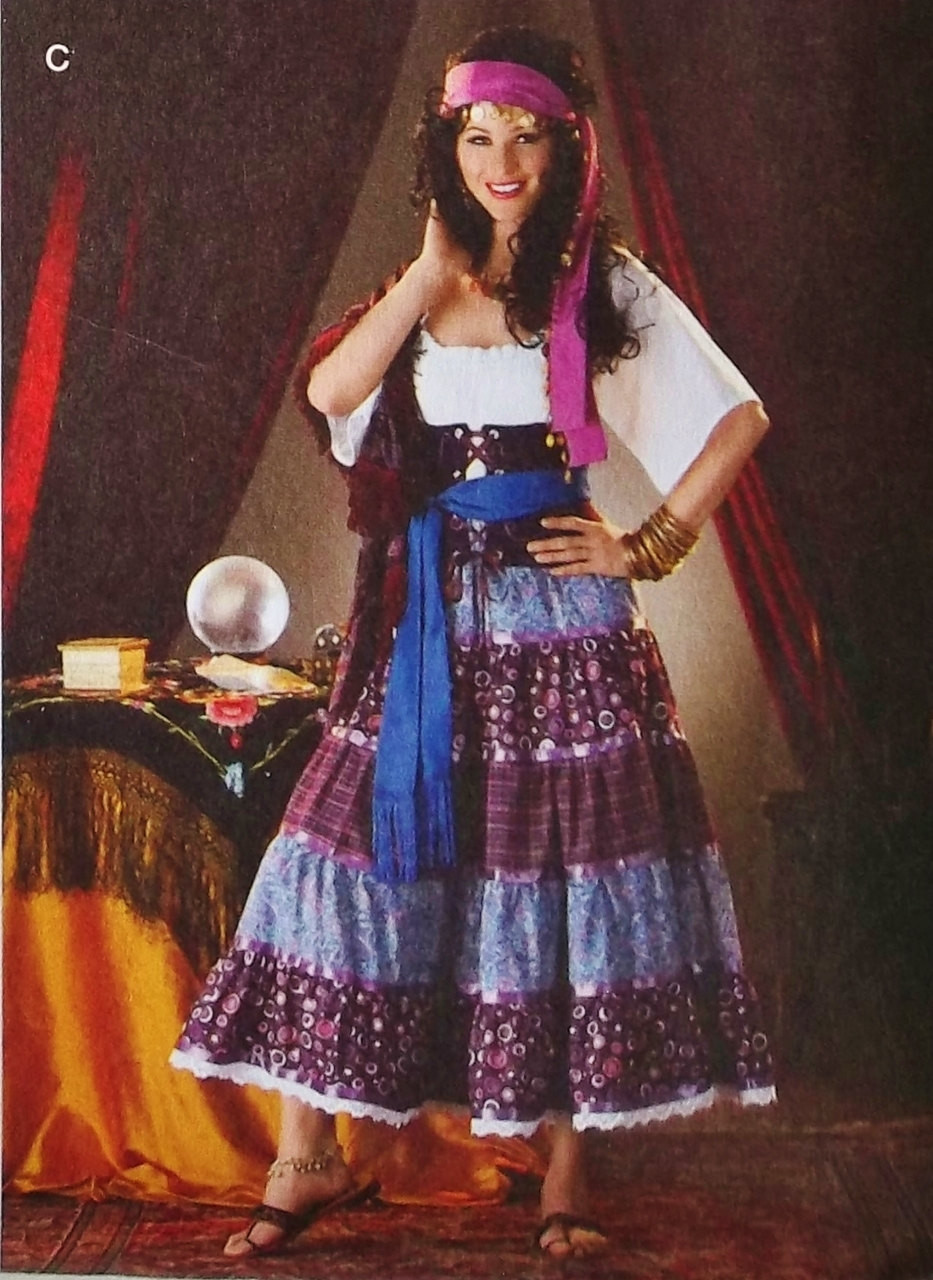 Gypsy Costume DIY
 Gypsy Seer Costume Pattern Gypsy Fortune Teller Costume