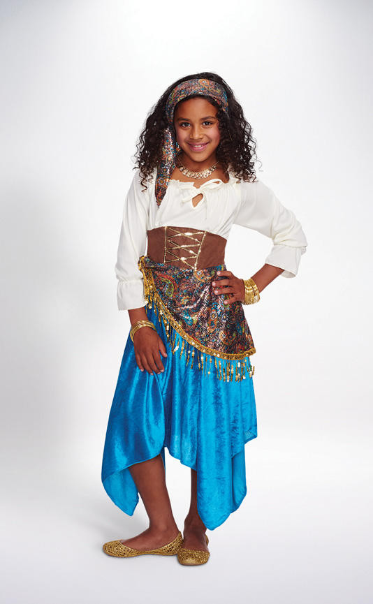 Gypsy Costume DIY
 Fortune Teller Girl Kids Halloween Costumes