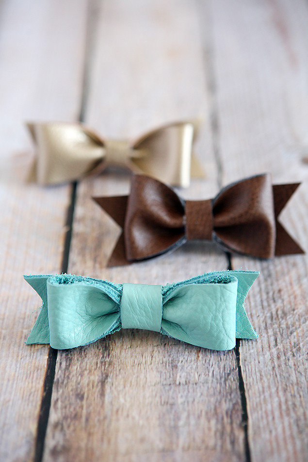 Hair Bow DIY
 DIY Leather Hair Bows