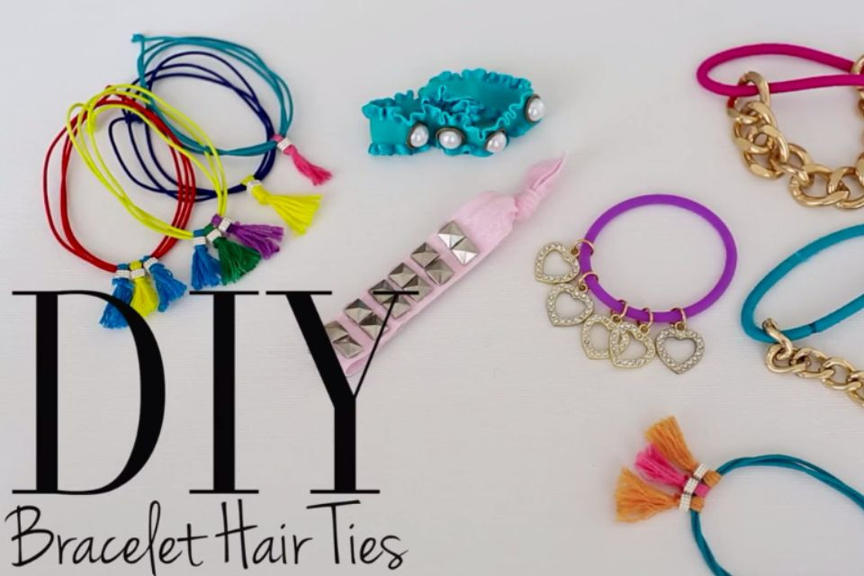 Hair Tie Bracelet Diy
 DIY hair ties