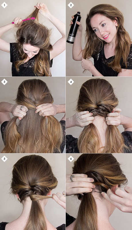 Hairstyle Easy Step By Step
 Easy step by step hairstyles for long hair