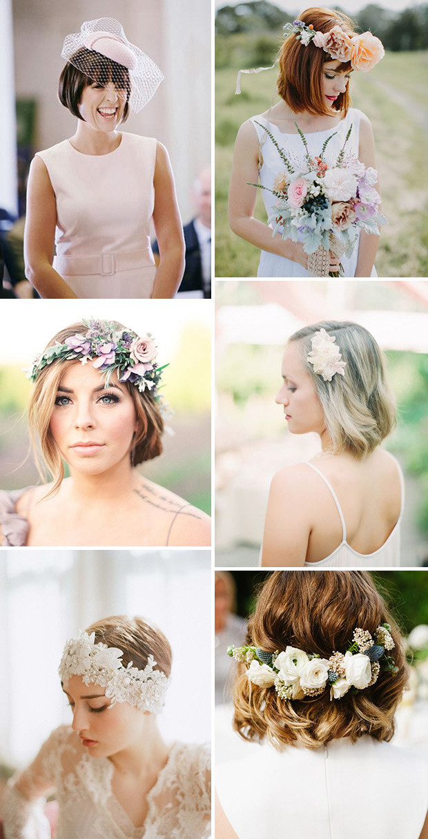 Hairstyle For Bridesmaid With Short Hair
 Short & Stylish 18 Short Hairstyles for Brides