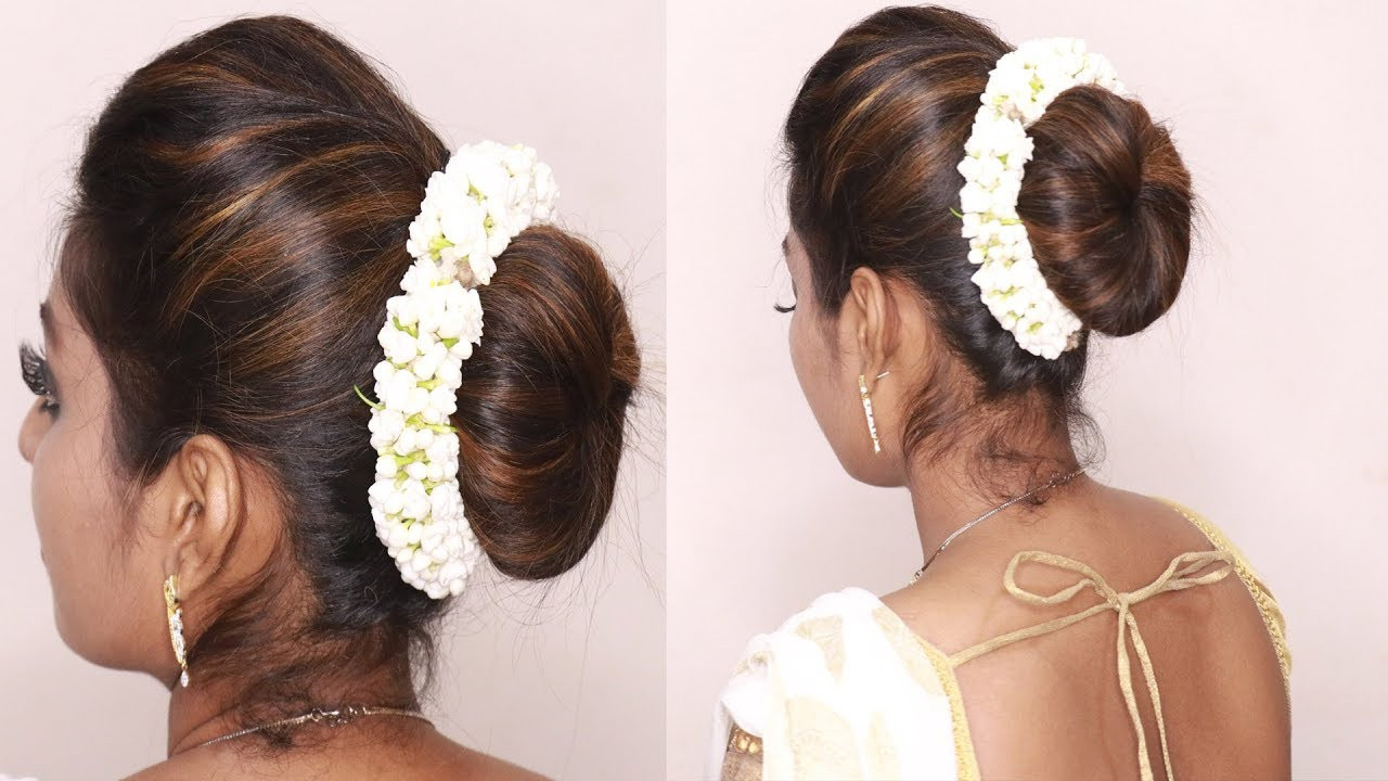 Hairstyles For Indian Wedding Guests
 South indian wedding guest hairstyles Tamil
