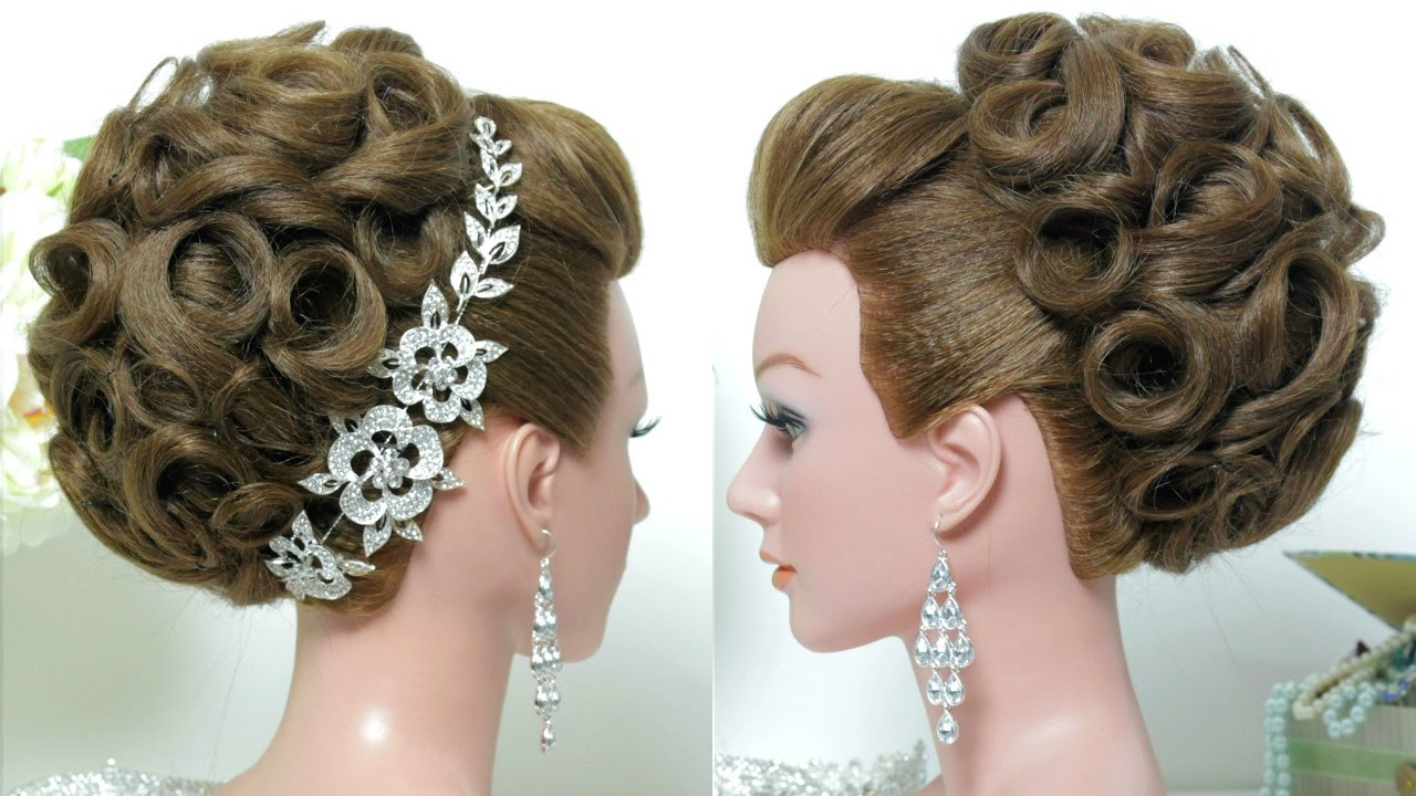 Hairstyles For Long Hair Weddings
 Bridal hairstyle Wedding updo for long hair tutorial