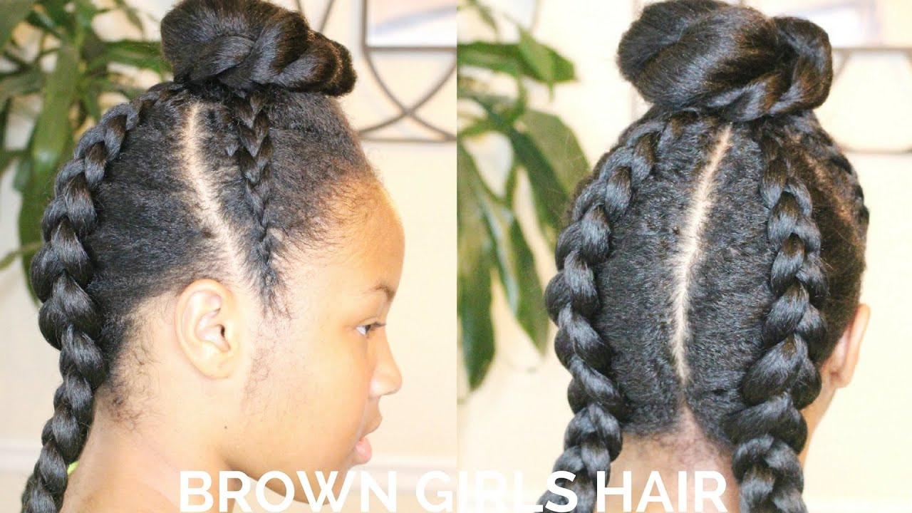 Hairstyles For Natural Little Girl
 Little Black Girls Cornrows Hairstyle