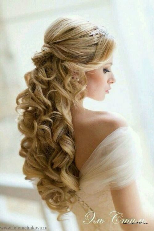 Half Up Curly Hairstyles
 18 Wedding Hairstyles You Must Have Pretty Designs