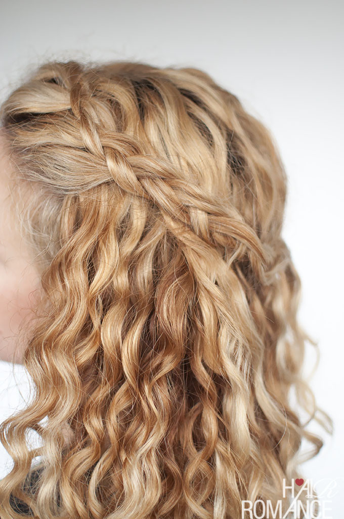 Half Up Curly Hairstyles
 An easy half up braid tutorial for curly hair Hair Romance