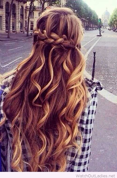 Half Up Curly Hairstyles
 Pretty Long Hair Half Updos With Curls – Watch out La s
