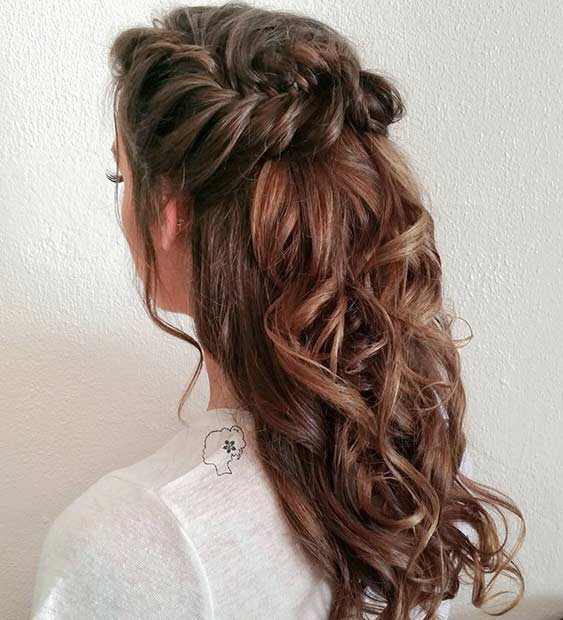 Half Updo Curly Hairstyles
 31 Half Up Half Down Hairstyles for Bridesmaids