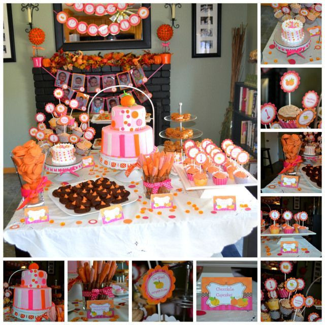 Halloween 1St Birthday Party Ideas
 pumpkin 1st birthday aprty