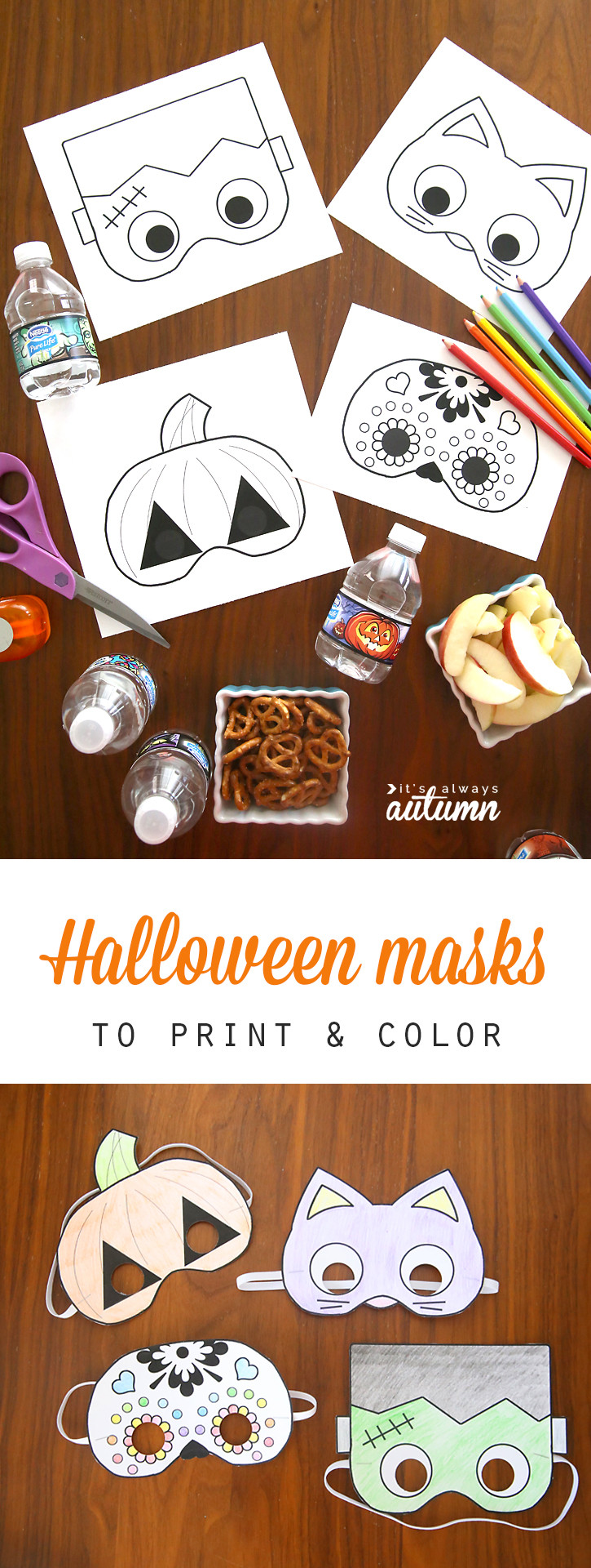 Halloween Activities For Teenagers
 Halloween masks to print and color It s Always Autumn