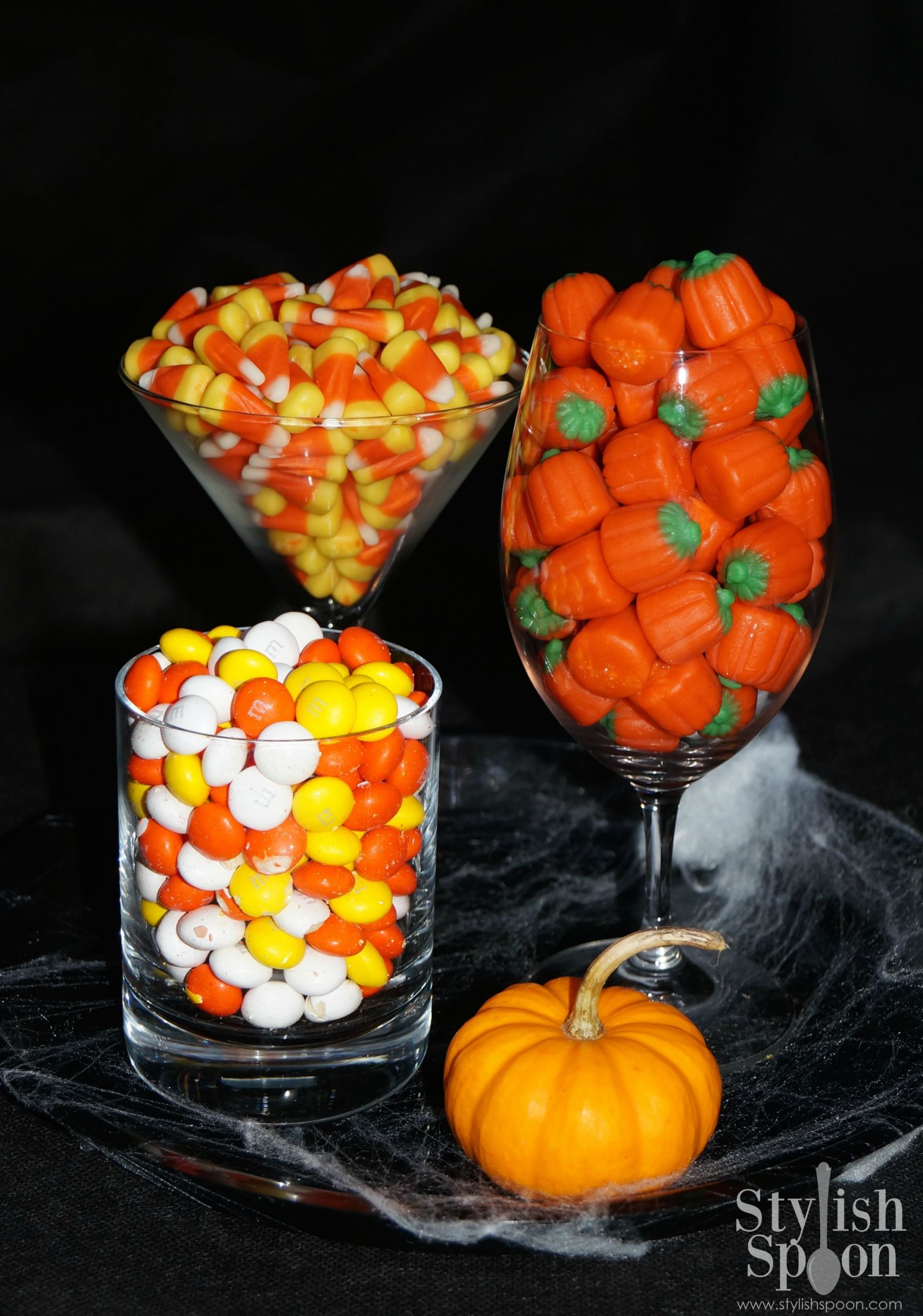 Halloween Candy Corn
 DIY Fall Candy Trays 3 Ways Stylish Spoon