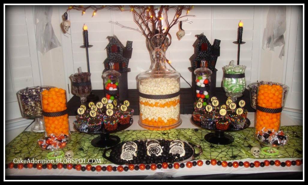 Halloween Candy Table
 Cake Adoration Advertise & Dessert and Candy Tables