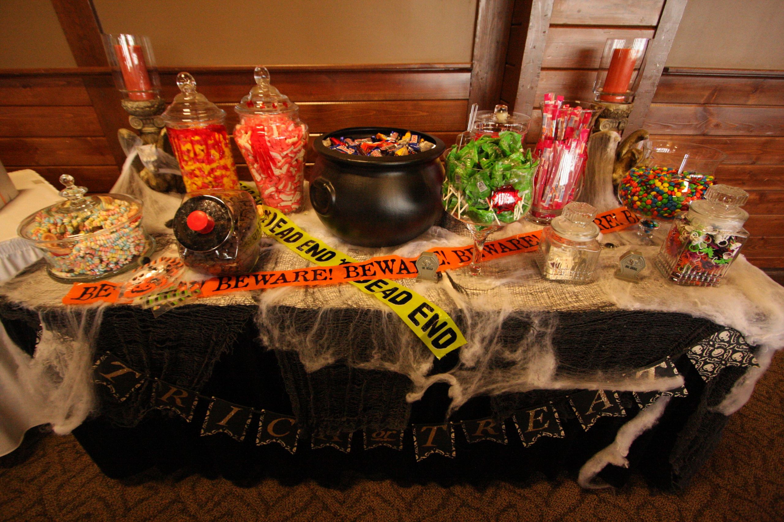 Halloween Candy Table
 halloween wedding candy table With images