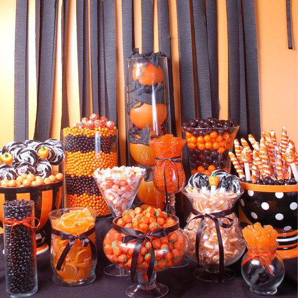 Halloween Candy Table
 Halloween Buffet Table Decorations graph