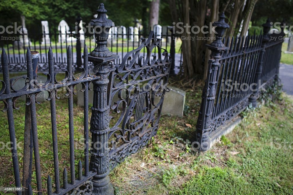 Halloween Cemetery Fence
 Creepy Graveyard Fence And Gate Stock Download